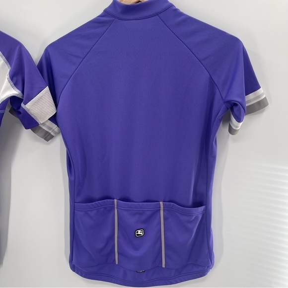 Giordana Set of 2 Purple Full Zip Short Sleeve Cycling Jerseys Size Small - Picture 8 of 14